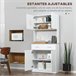 Alacena de Cocina HOMCOM 835-538 Blanco