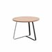 Mini mesa IRIS madera y metal 38x50cm Natural