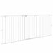 Barrera para Perros Acero, Plástico PawHut Blanco