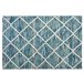 Beliani Alfombra de pelo corto BELENLI 140x200 Azul Claro