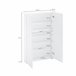 Armario multiusos 2 puertas efecto madera 70 Blanco Brillo