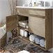 Bajo el armario efecto madera Beige