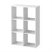 Acomoda Textil – Estantería para Pared y Suelo. (6 Cubos) 67 Blanco