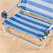 Aktive Silla de playa plegable pequeña marinera c/asa de hombro Azul
