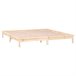 Estructura de cama de madera maciza con LED 120x200 Estructura de cama de madera maciza con LED 120x200 Blanco