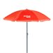 Sombrilla playa antiviento con mástil inclinable y protección UV50 Aktive Rojo