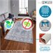 Alfombra De 100 X 150Cm 150x100 Azul Claro