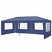 Carpa Pabellón para jardín Wedau metal 600x300 Azul