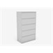 Sifonier 75cm con 5 cajones OSLO Blanco
