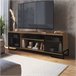 Mesa Television Estilo Industrial Con Estantes Negro/ Madera