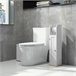 Armario de Baño MDF, Melamina de Madera kleankin, hogar - baño Blanco