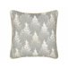 Beliani Cojín decorativo BILLBERGIA Gris