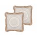 Beliani Cojín decorativo AGRIMONY Beige