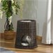 Cesta de Mimbre para Gatos Ratán PE, Metal y Poliéster PawHut Marron