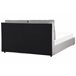 Beliani Cama con somier Terciopelo BATILLY 174x224 Gris