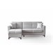 Chaise longue con cama TIAGO reversible 3 plazas gris claro Gris Claro