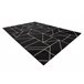 Alfombra de cuerda sisal FLOORLUX 20605 Triángulos 80x150 Negro
