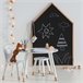 Mesa Infantil Douceur Melamina con Silla a Juego Blanco/ Madera