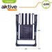 Silla plegable 5 posiciones marinera Aktive Garden Azul