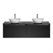 Mueble bajo lavabo doble 1 Eros Negro