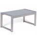 Beliani Conjunto de jardín Aluminio SALERNO Gris