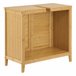 Mueble bajo lavabo Värmdö con 2 puertas bambú Natural