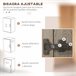 Alacena de Cocina Melamina de Madera HOMCOM Marron