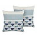 Beliani Cojín decorativo DATURA Azul Claro