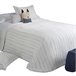 Colcha Bouti Jacquard y Funda De Cojín Arte Colcha Bouti Jacquard y Funda De Cojín Arte Blanco/ Gris