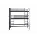 Litera Triple Metalica 201x98 Blanco/ Negro