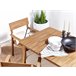 Beliani Conjunto de comedor FORNELLI Marron