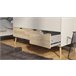 Armario DELTA puertas batientes y 3 cajones 147x200cm blanco Blanco