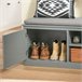 Banco Zapatero con 2 Estantes y 2 Puertas FSR131-HG SoBuy Gris