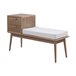 Banco De Madera De Mango Natural Con Patas Y 2 Sillas Natural