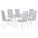 Beliani Conjunto de comedor CATANIA Gris Claro