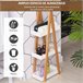 Armario de Baño Bambú, MDF kleankin, hogar - baño 30 Blanco