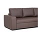 Chaise longue reversible piel sintética con cama HARRY Blanco