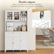 Alacena de Cocina MDF HOMCOM, hogar - cocina Blanco