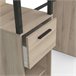 Vestidor Gary 2 Columnas Estilo Industrial Armario Abierto Negro/ Madera