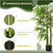 Bambú Artificial PE HOMCOM, hogar - decoración hogareña Verde