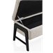Banco tapizado Beige