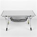 Aktive Mesa plegable camping aluminio antideslizante y desmontable altura ajustable c/red auxiliar Gris
