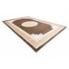 Alfombra MEFE moderna 9096 Marco llave griega Structural 140x190 Marron