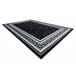 Alfombra GLOSS moderno 2813 87 elegante marco griego 160x220 Negro