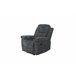Sillón ALYSA relax manual gris oscuro Gris Oscuro
