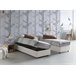 Cama individual en tela Blanco