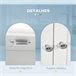 Armario de Pared MDF kleankin, hogar - baño 50 Blanco
