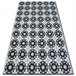 Alfombra LISBOA Flores 80x150 Gris