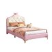 Cama infantil de pu Cama infantil de pu Rosa