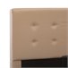 Cama canapé hidráulica cuero sintético 180x200 Marron
